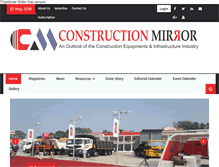 Tablet Screenshot of constructionmirror.com